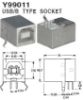 Picture of USB SOCKET R/A PCB TYPE-B 1A SHIELDED