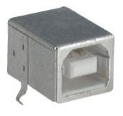 Picture of USB SOCKET R/A PCB TYPE-B 1A SHIELDED