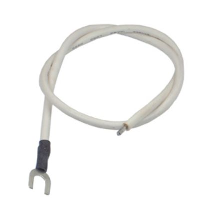 Picture of LEAD FORK TERM 4mm  30CM WHITE