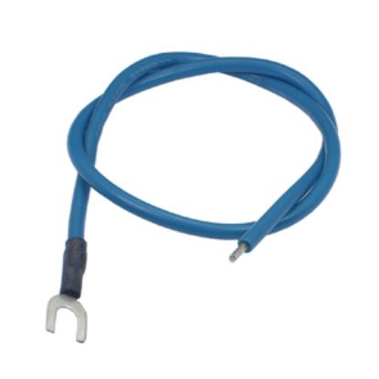Picture of LEAD FORK TERM - 4mm 30CM BLUE