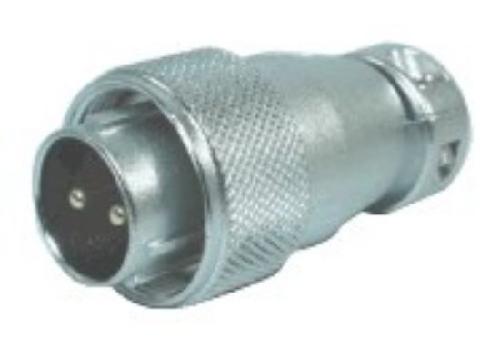 Picture of CIRCULAR POWER CONN M22 2W PLUG IN-LINE