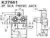 Picture of SOCKET RCA 2P PCB SML MONO