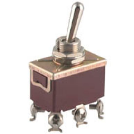 Picture of MINI TOGGLE SWITCH DPDT ON-ON SCREW TERMINAL