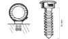 Picture of PLUG - CABLE FIXING WHITE 6mm - 100/BAG