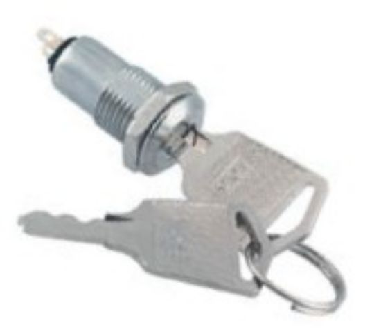Picture of MINI KEY SWITCH D=10 2PULL - 6xDIFFERENT KEYS