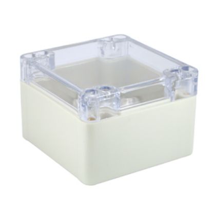 Picture of ABS ENCLOSURE MOLDED IP65 83x81x56 GREY+CLEAR LID