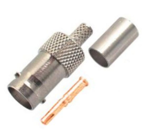 Picture of BNC-SOCKET CRIMP  RG59  6mm 3PC