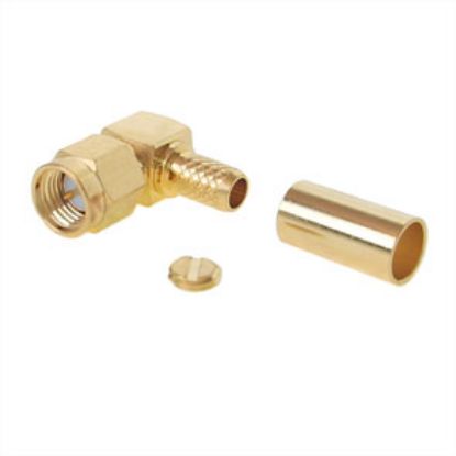 Picture of SMA PLUG R/A CRIMP RG58 5mm GOLD