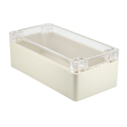 Picture of IP65 ABS ENCLOSURE CLEAR LID 161x81x56mm