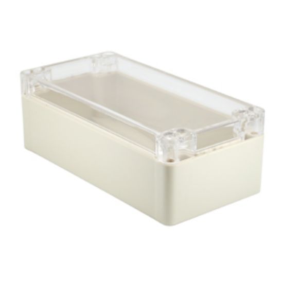 Picture of IP65 ABS ENCLOSURE CLEAR LID 161x81x56mm