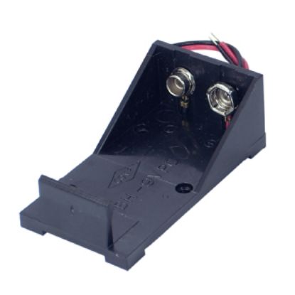 Picture of BATTERY HOLDER 1xPM9 W/LEAD S/MNT 9V
