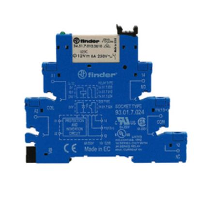 Picture of RELAY DPDT 8A 12VDC DIN RAIL