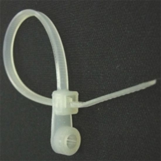 Picture of CABLE TIES CLEAR P-CLAMP 205x..MM 100/BAG