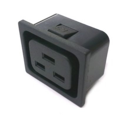 Picture of C19 IEC320 SOCKET CLIP IN FIT