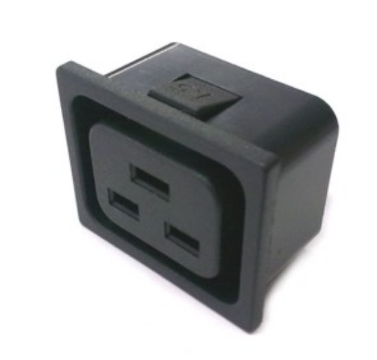 Picture of C19 IEC320 SOCKET CLIP IN FIT