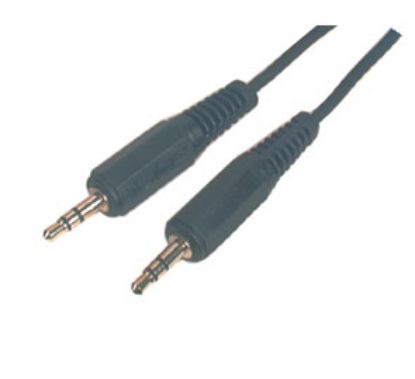 Picture of AUX LEAD 3.5mm STEREO 1.5M PLUG TO PLUG BLK