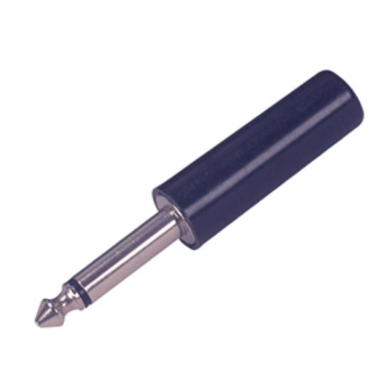 Picture of 6.35mm MONO JACK PLUG BLACK