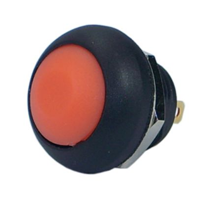 Picture of PUSH BUTTON SWITCH N.O. SPST ORANGE M12 D=17.5 IP67