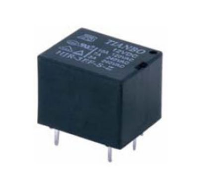 Picture of RELAY SPDT PCB-MOUNT 10A 9VDC RECT 5PIN