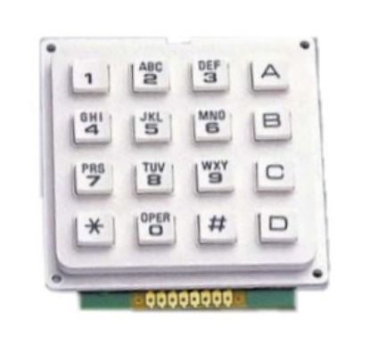 Picture of KEYPAD WHITE 4x4 0-9, A-D, *,#