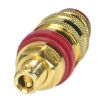 Picture of BANANA SOCKET 4mm RED GOLD PLATED