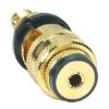 Picture of BANANA SOCKET 4mm BLACK GOLD PLATED
