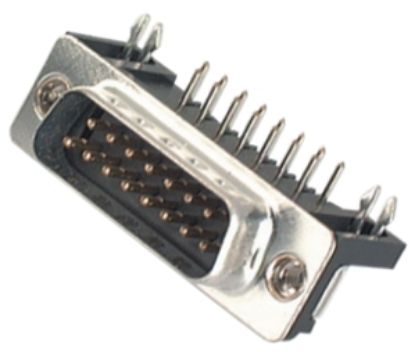 Picture of PLUG D-SUB 37W PCB R/A METAL
