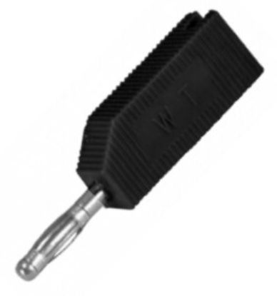 Picture of PLUG BANANA 4mm BLK REC STACK