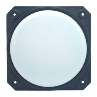 Picture of LED FIXTURE BK W/WT LENS 150x150x15mm