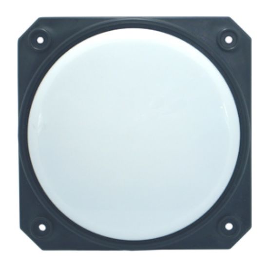 Picture of LED FIXTURE BK W/WT LENS 150x150x15mm