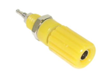 Picture of BANANA SOCKET 4mm YELLOW CAPTIVE