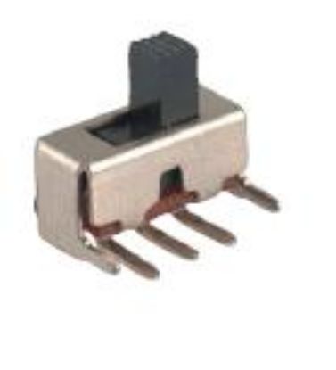 Picture of SLIDE SWITCH SPDT R/A PCB 5-PIN 13x5.8mm