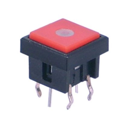 Picture of PUSH BUTTON ILLUMINATED PCB RED