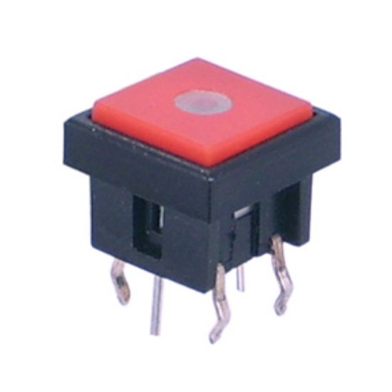 Picture of PUSH BUTTON ILLUMINATED PCB RED