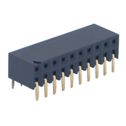 Picture of HEADER SOCKET DUAL ROW R/A 20W