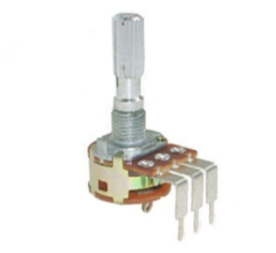 Picture of POTENTIOMETER W/SWITCH LIN PCB 17mm 500K