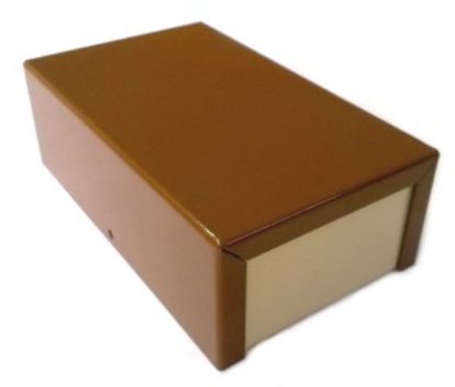 Picture of METAL ENCLOSURE BROWN 76x101x132