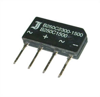 Picture of BRIDGE RECTIFIER SIL A+A-  600V 1A5