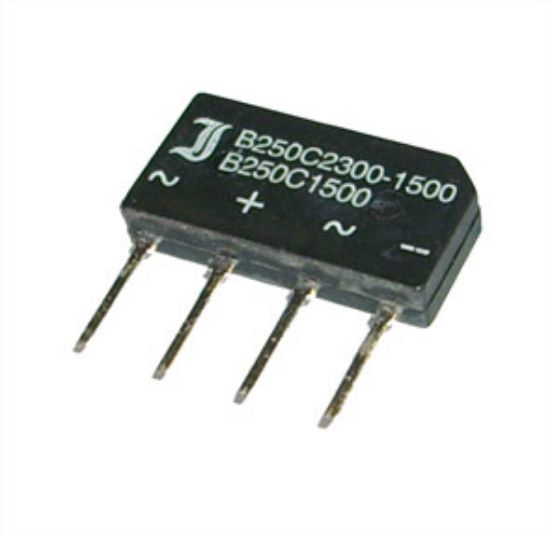Picture of BRIDGE RECTIFIER SIL A+A-  600V 1A5