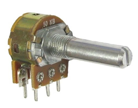 Picture of POTENTIOMETER SWITCH LIN PCB 17mm 50K
