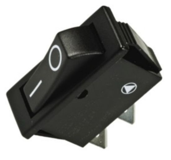 Picture of ROCKER SWITCH SPST 33x15mm BLACK 0-1