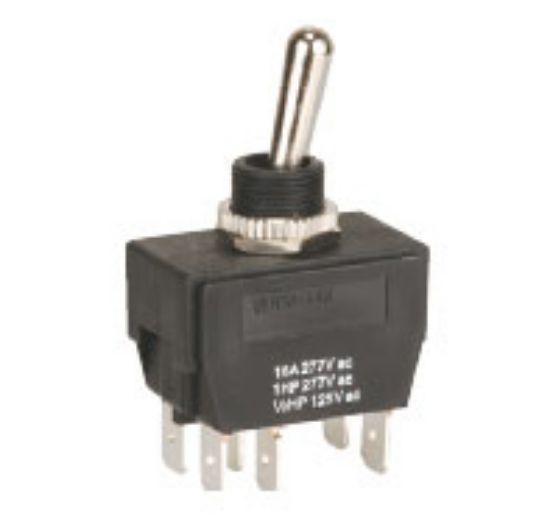 Picture of MINI TOGGLE SWITCH DPDT ON-OFF-ON