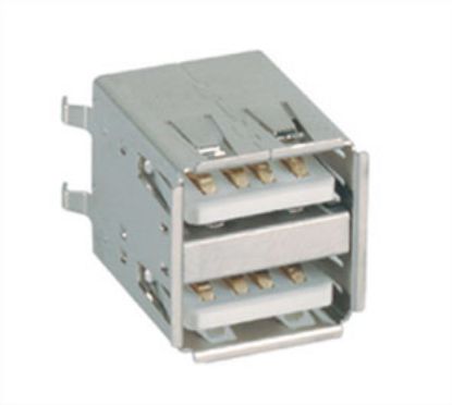 Picture of USB SOCKET STR DUAL TYPE-A 1A 3A  PCB