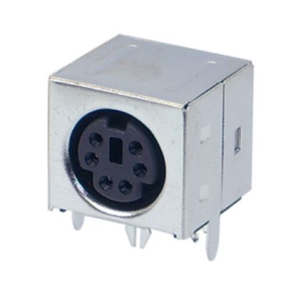 Picture of SOCKET MINI-DIN 6W R/A PCB