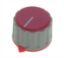 Picture of KNOB PLA RED HEX POI 20x29x6.3