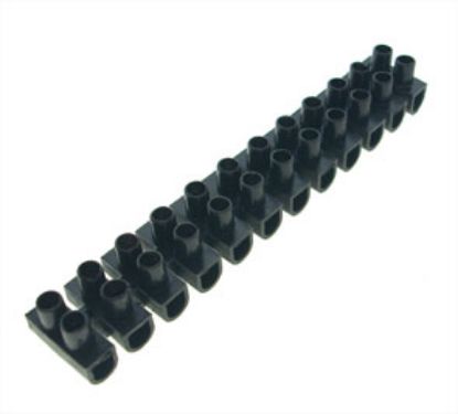 Picture of STRIP CONNECTOR 12W 15A FEED THROUGH TYPE BLACK