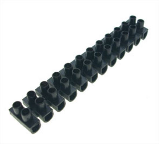 Picture of STRIP CONNECTOR 12W 15A FEED THROUGH TYPE BLACK