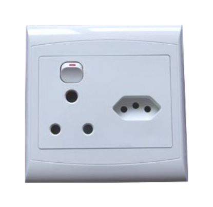 Picture of SOCKET WALL 4x4 1x15A,1x5A