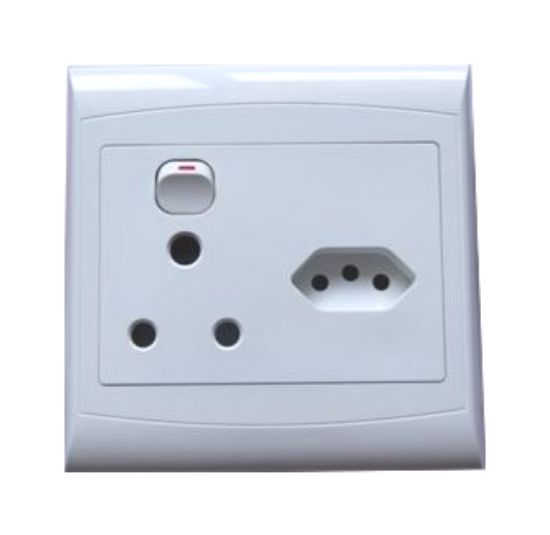 Picture of SOCKET WALL 4x4 1x15A,1x5A