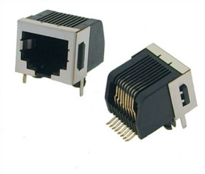 Picture of SOCKET MOD RJ45 R/A SHIELD   SMD